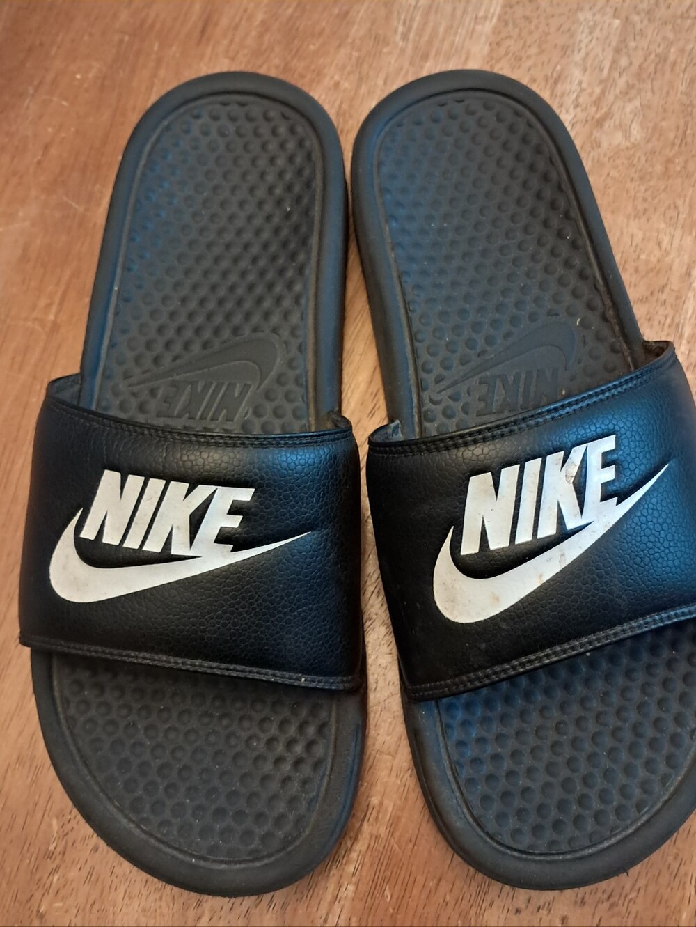 Black Nike Slides